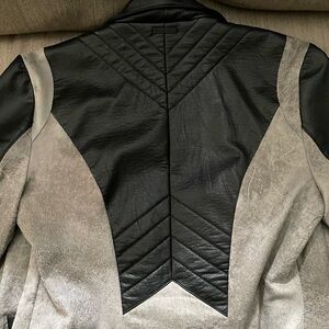 Blanc Noir size M drape front jacket NWT